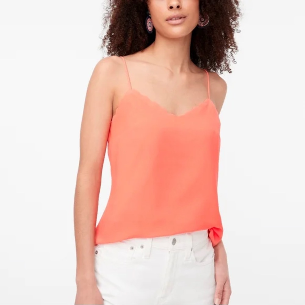 J. Crew Factory Scalloped Cami Top
